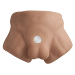 Светло-коричневый торс со съемным фаллоимитатором SilexD Apollo S Caramel Ultra Realistic Half Torso with Dildo 7" Included