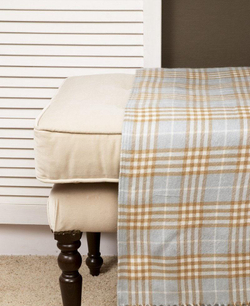 Элитный плед -покрывало Montanha голубой от Luxberry