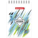 Блокнот МАЛЫЙ ФОРМАТ (75х105 мм) А7, 40 л., гребень, картон, клетка, BRAUBERG, "Узоры", 129857