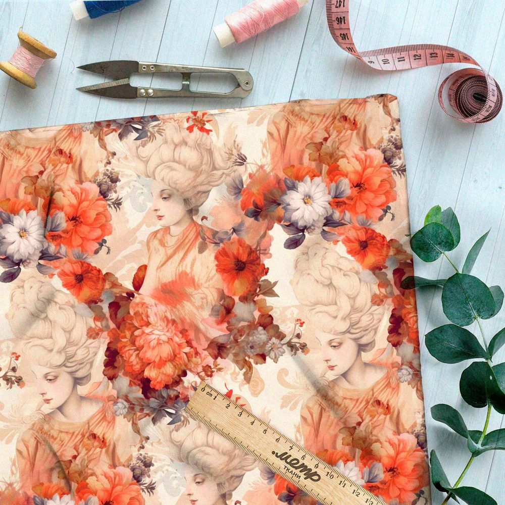 Ткань премиум шифон магическая тайна