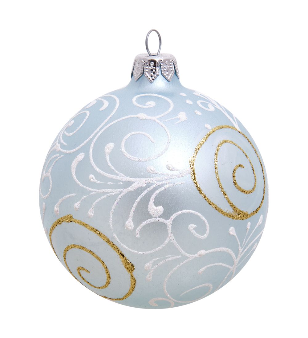 Элита НФШ-1129/2 Ел. украшение Шар «Снежный узор» 85 мм