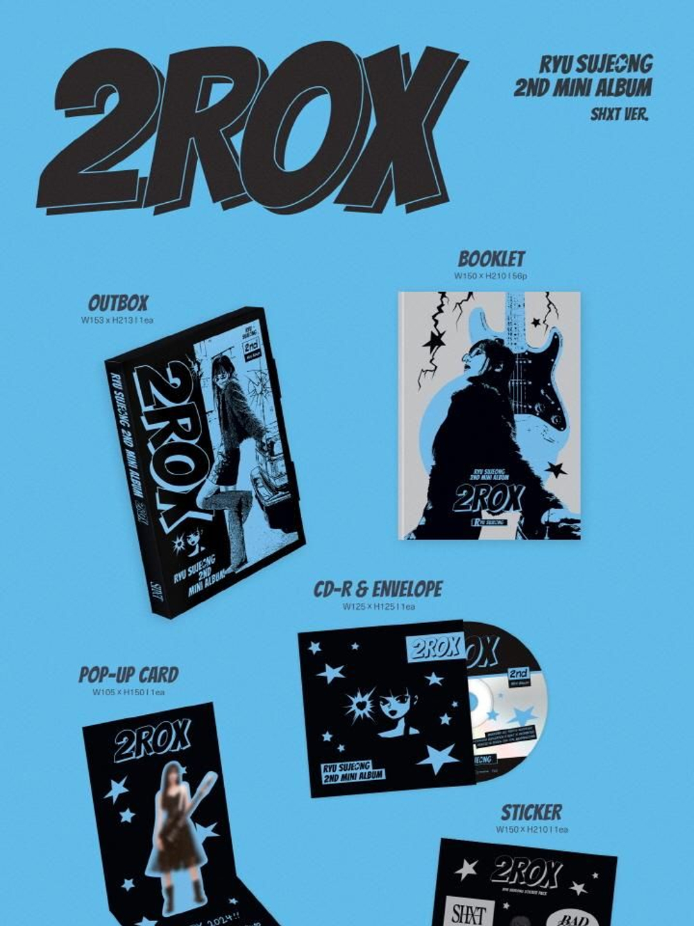Альбом RYU SU JEONG - 2ROX 2nd Mini Album SHXT Version