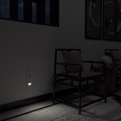 Заглушка для поста с подсветкой, без рамки Werkel белый W1154101