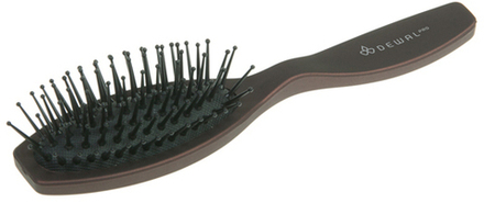 Щетка массажная DEWAL COFFEE мини пласт. штифт