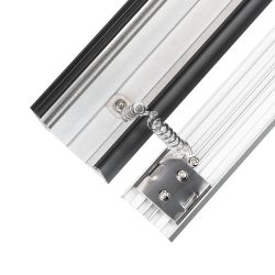 Профиль LINE-5075-HONEYCOMB-2000 BLACK (Arlight, Алюминий) 044874