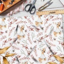 Ткань таффета сказочные оленята