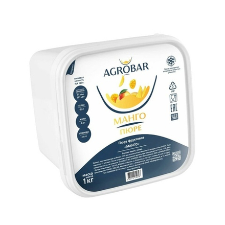 Пюре Agrobar Манго Замороженное 1кг