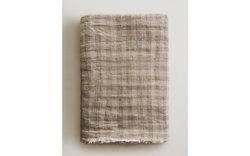 Zara Home плед из льна, зелёный, 140x190 см