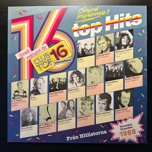 Сборник Club Top 16 International Top Hits (Швеция 1989г.)