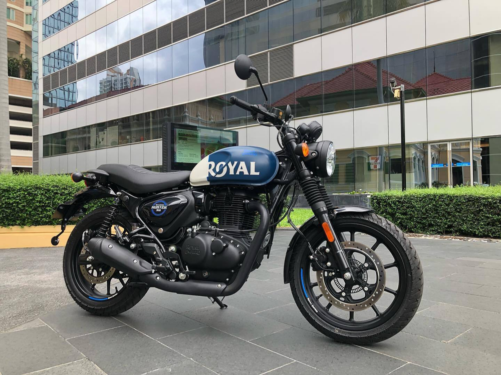 Royal Enfield Hunter 350 Rebel Blue