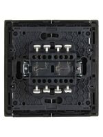 FORTE&PIANO Выключатель 2-клавишный проходной с индикацией 10А FP308 серый IEK