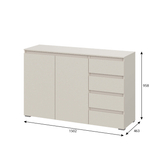 Люмо (Тащи в дом) КМ-06 Комод 1500мм (4 ящика справа)