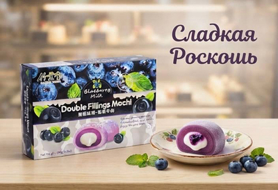 Моти со вкусом молочная голубика
