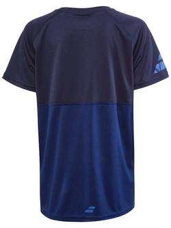 Футболка для мальчика теннисная Babolat Play Crew Neck Tee Boy - estate blue