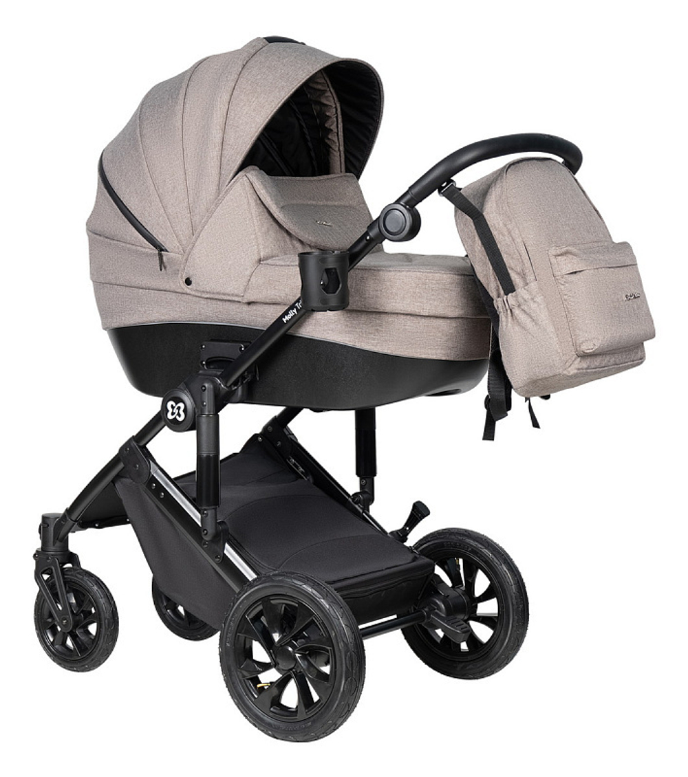Коляска модульная 3в1 Molly Trio (Beige/Бежевый)