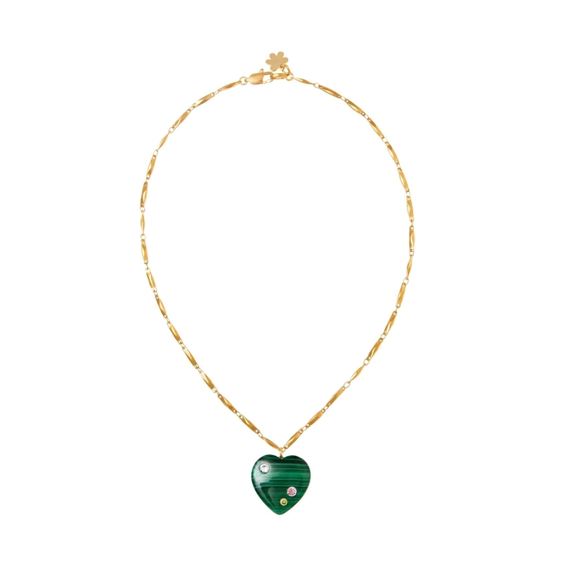 Колье Сердце к Сердцу – Малахит