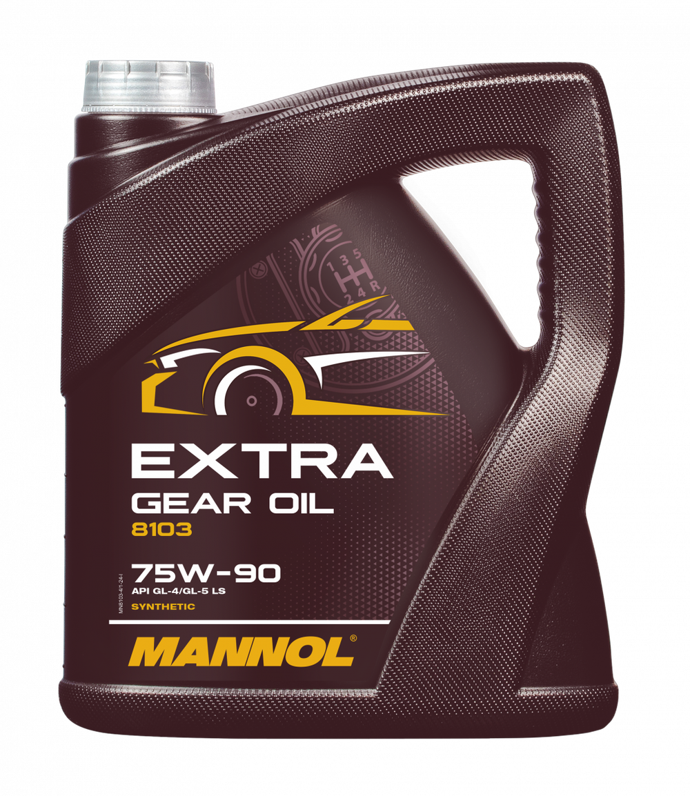 Трансмиссионное масло Mannol Extra Gear Oil 75W-90 GL-4/5, синтетическое, 4 л