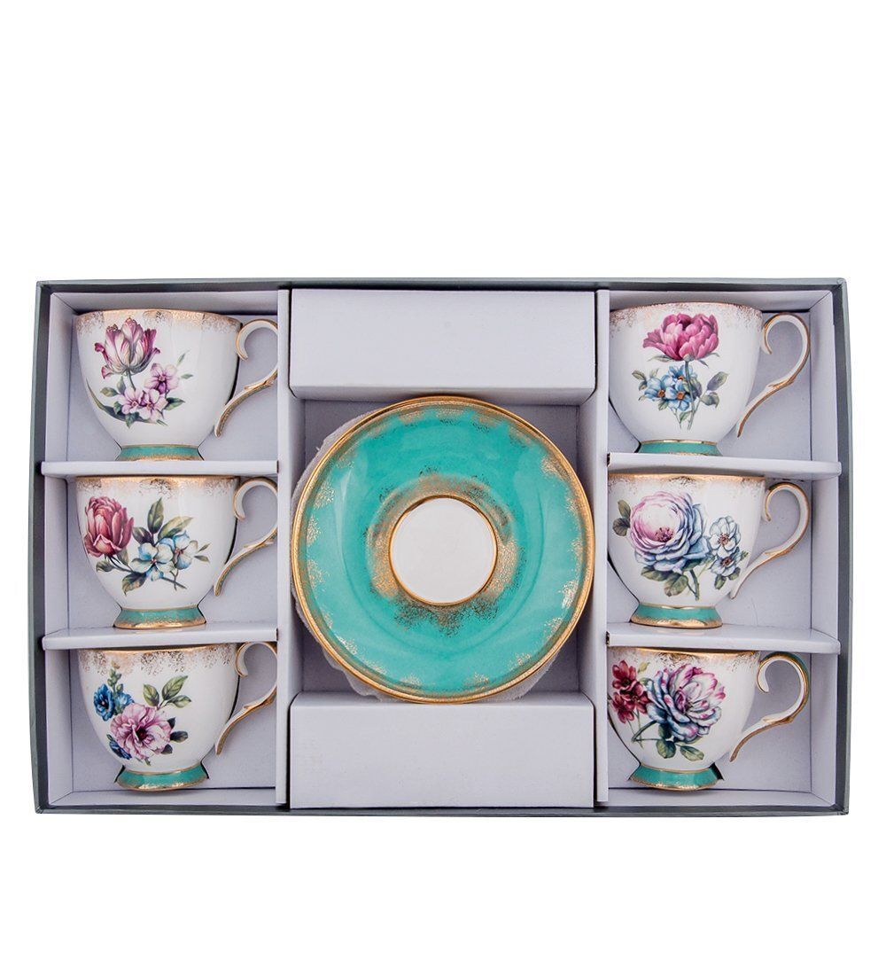 Pavone JK- 21 Чайный набор на 6 перс.«Цветок Неаполя»