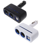 Разветвитель авто Olesson NO.1637 (2USB/2розетки 120Вт)