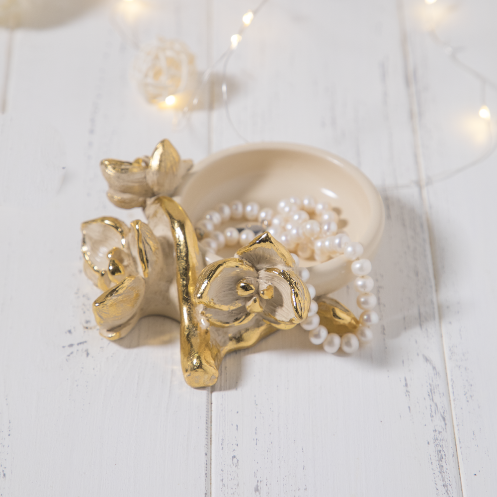 Держатель для украшений Орхидея Дебора Айвори