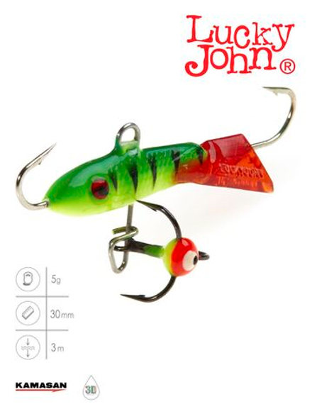 Балансир LUCKY JOHN Classic №3 (+тройник), цвет 36RT, арт. 81301-36RT