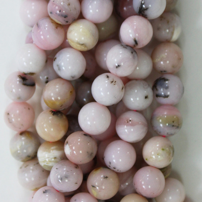 Опал розовый бусины 6мм 8мм