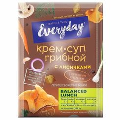 EVERYDAY. 25 qr. Krem-şorba. Göbələkli, buğdalı suxarilər ilə 1x(6x15)