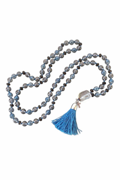 колье Байкал из горного хрусталя