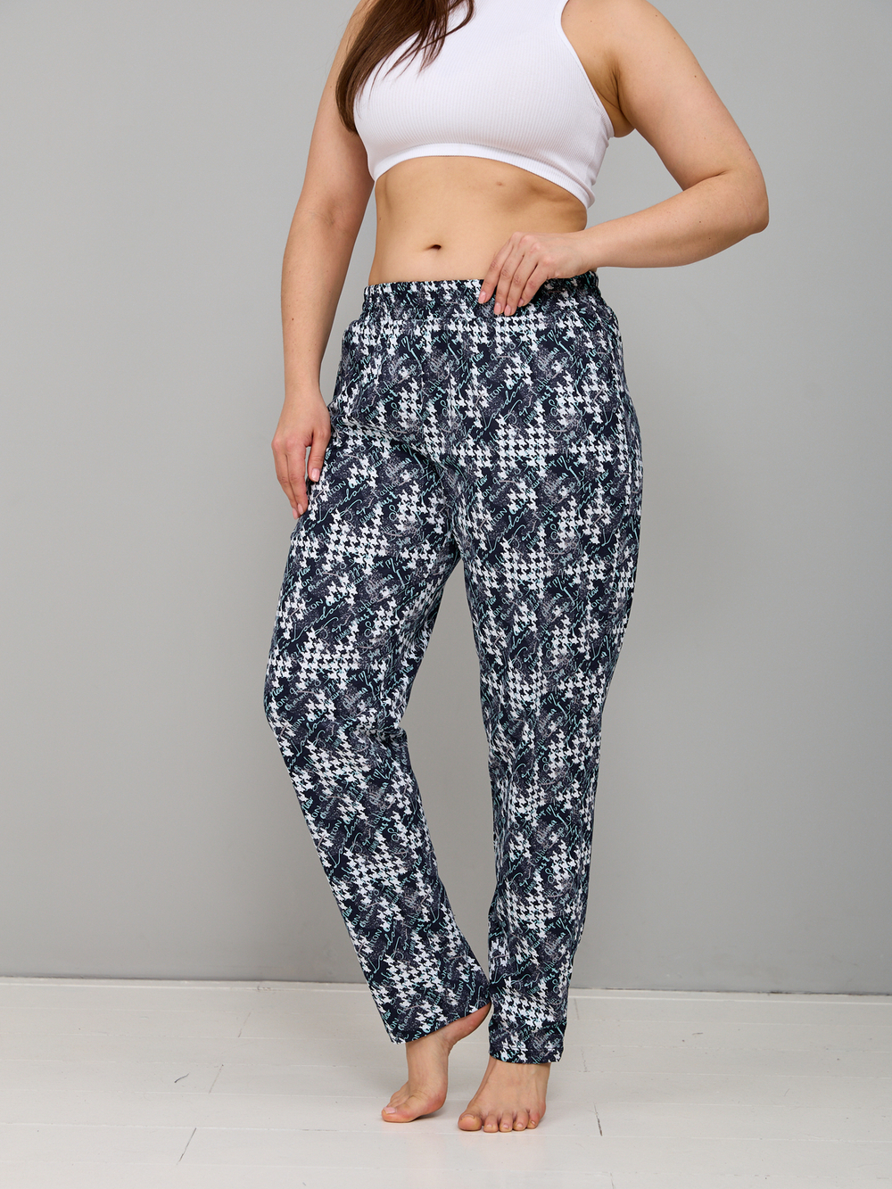 Брюки Б-18/гусинаялапка-надпись