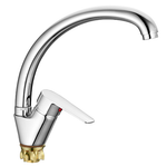 СМЕСИТЕЛЬ ДЛЯ КУХНИ С ВЫСОКИМ ИЗЛИВОМ С ГАЙКОЙ CASELA 55902 ХРОМ