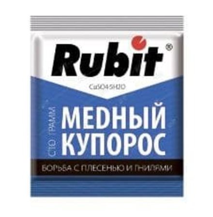 Средство "Rubit" Медный купорос,от болезней растений 100 г (1/80)