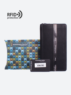 691 R - Портмоне-клатч (с ремешком) и RFID защитой