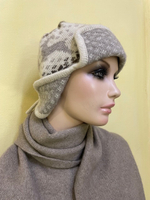 Шапка-ушанка женская