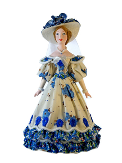 Кукла Дама в летнем платье 19 века, Пушкинская эпоха