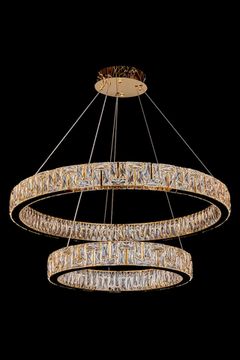 Подвесная люстра LED 2*180W 2900К-5800К LE3048/800-2K GD золото Afina Leon