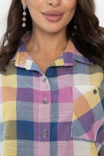 Рубашка Аланта НЬЮ (желто-розовая) Б14037-18М LT Collection