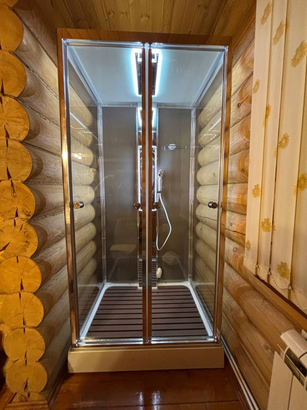 Душевая кабина AvaCan (АваКан) Z1911LEDMT с низким поддоном, с ГМ, с электрикой и LED подсветкой, 110х90х220