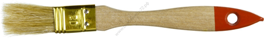 ЗУБР УНИВЕРСАЛ 20 мм, 0,8″ светлая натуральная щетина, деревянная ручка, плоская кисть, ОПТИМА (01099-020)
