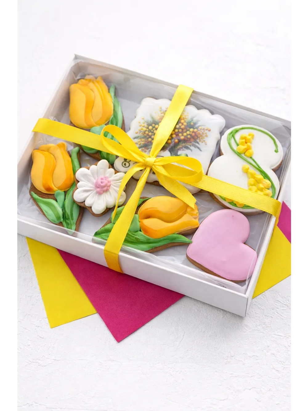 Набор имбирных пряников на 8 марта, вкусный подарок