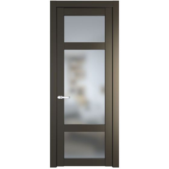 Межкомнатная дверь эмаль Profil Doors 1.3.2PD перламутр бронза стекло матовое