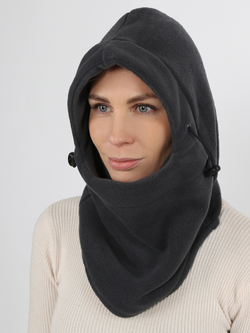 Женская шлем-балаклава "PRIVAL" цвет темно-серый