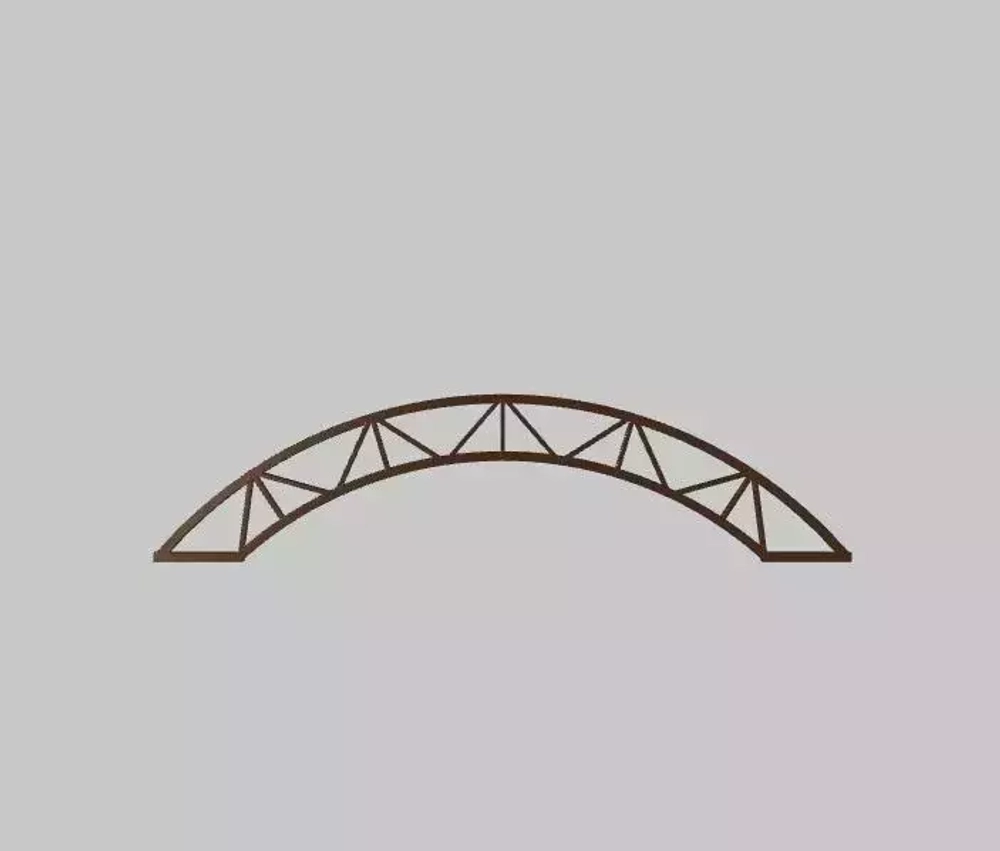 Ферма для навеса арочная 4.5м