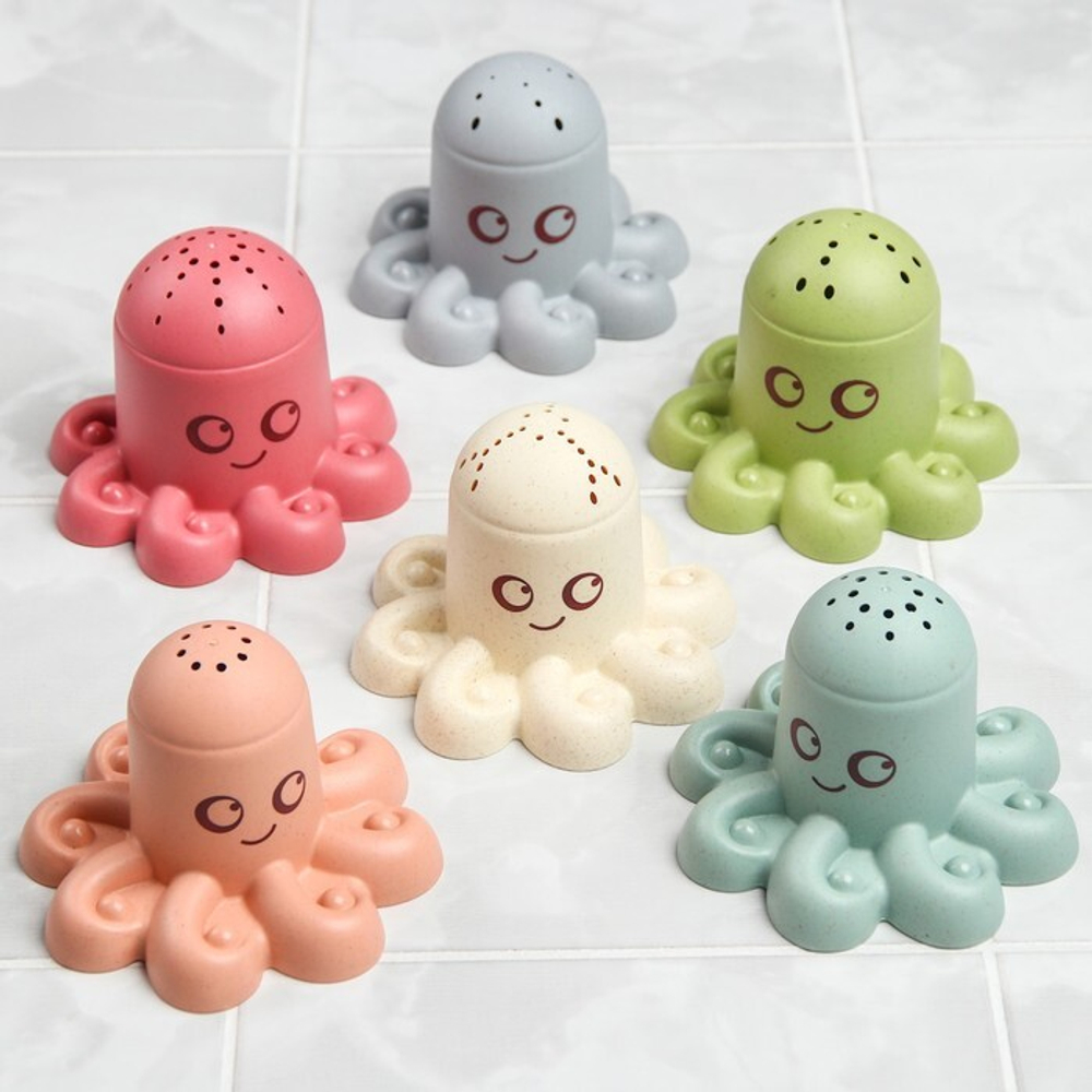 Набор игрушек для игры в ванне «Осьминог», стаканчики, 6шт   7621761