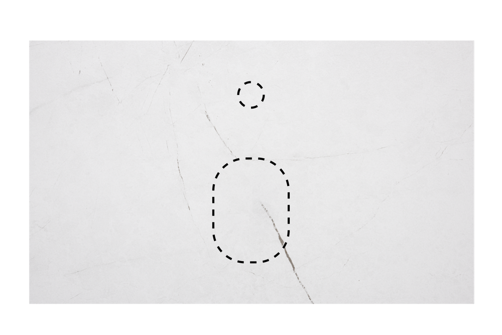 Столешница La Fenice Granite Gray Structural Terra 60 см Белая FNC-VS01-TER-60
