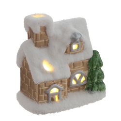 GAEM Фигурка декоративная "Домик" (подсветка, 2xLR44), L7,5 W4,5 H8 см, 2в.