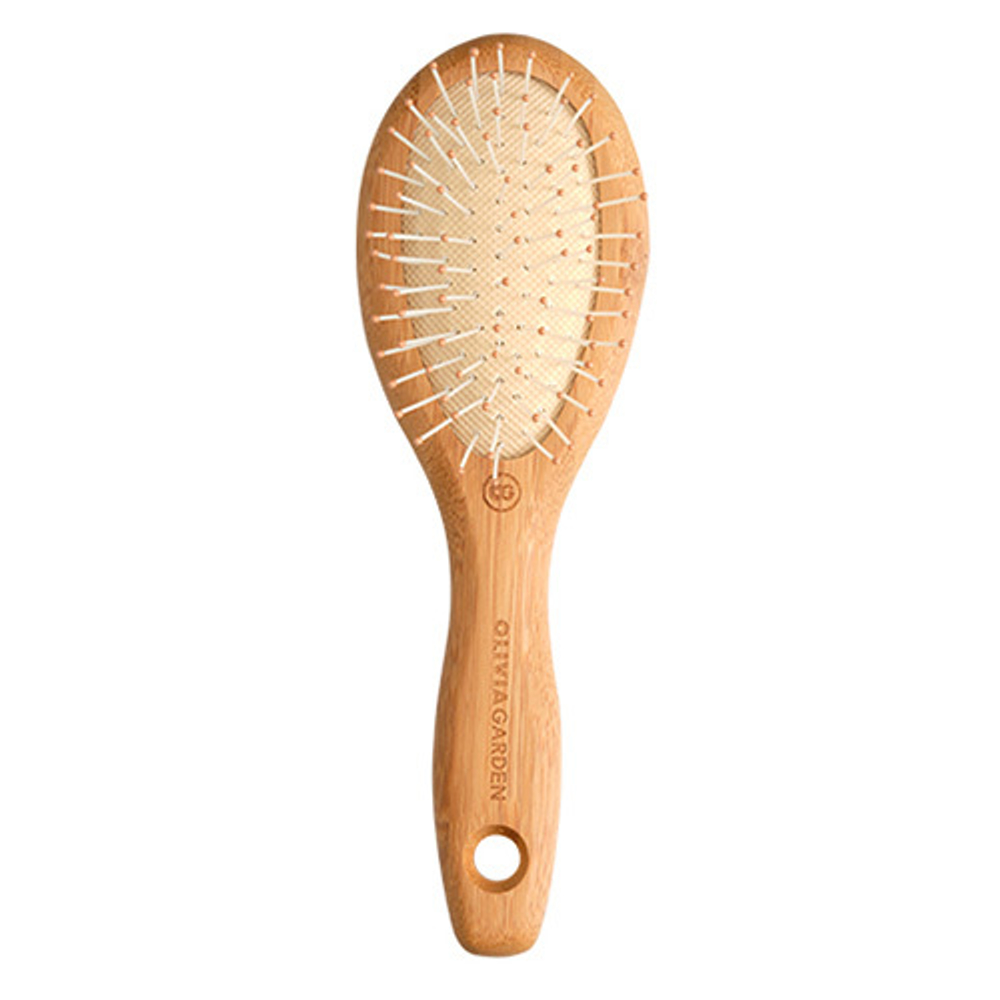 Овальная массажная щетка с нейлоновой щетиной Olivia Garden Bamboo Touch XS ID1681