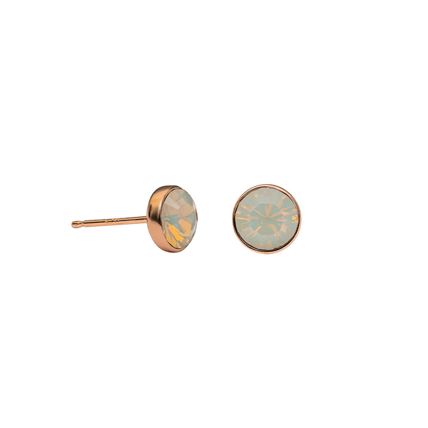 Серьги-пусеты Fiore Luna Light Grey Opal SWE297 LGO RG