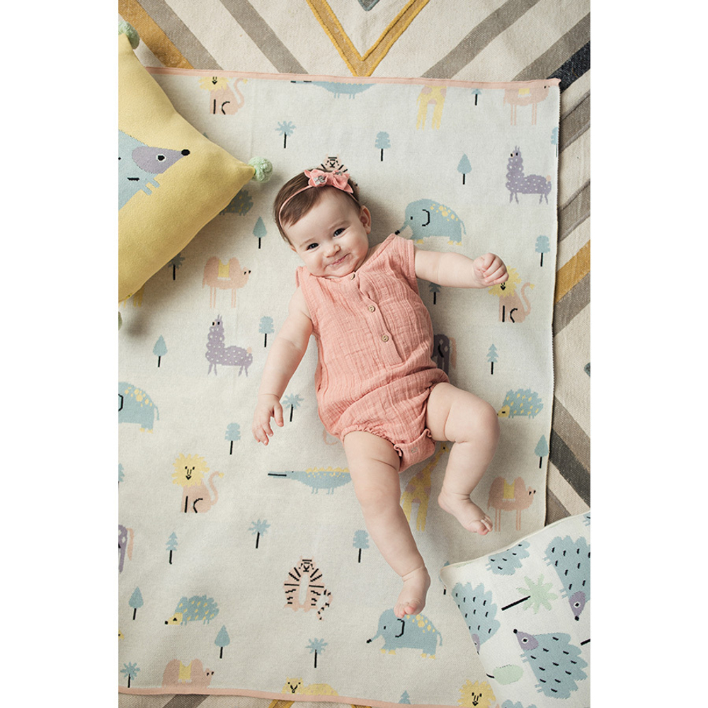 Боди из хлопкового муслина цвета пыльной розы из коллекции essential 9-12m