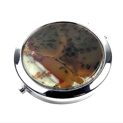 Зеркальце агат моховый