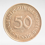 Germany, 50 Pfennigs, 1981, (Stuttgart Mint - "F"), VF